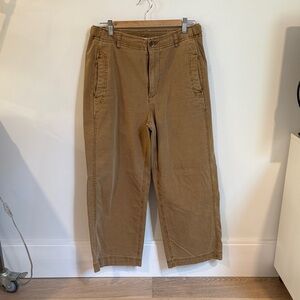 Extra High-Waisted Wide-Leg Workwear Pants
